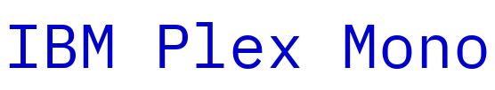 IBM Plex Mono fonte